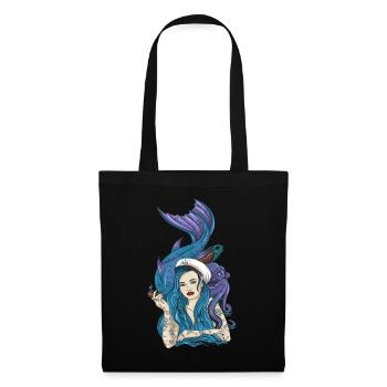 Captain Mermaid - Stoffbeutel - Schwarz - Vorne