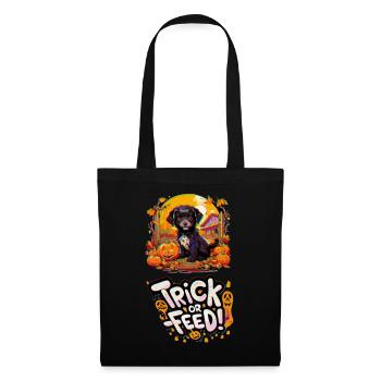 This dog also wants candy on Halloween! - Tote Bag - black - Front