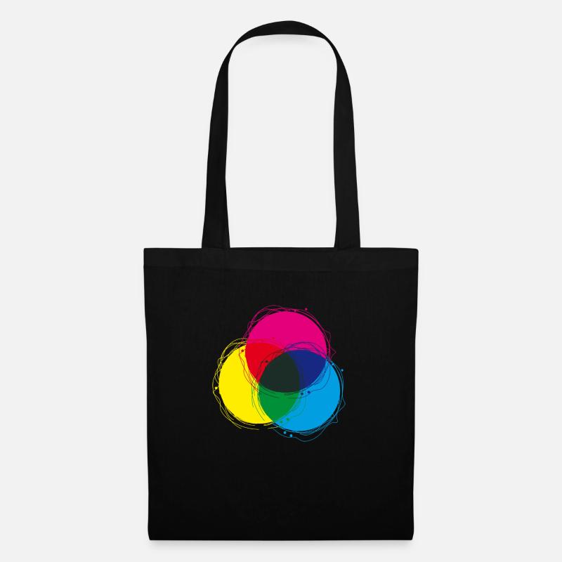 cmyk_05 - Stoffbeutel - Schwarz