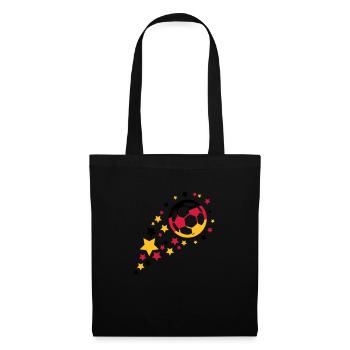 fußball design - Stoffbeutel - Schwarz - Vorne