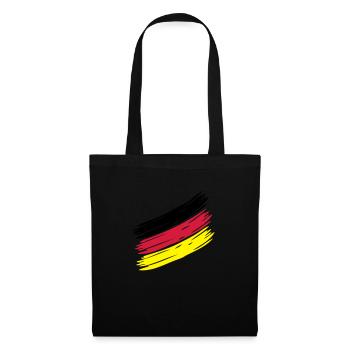 Nation Stripes - Design ur own! German Sample - Tote Bag - black - Front