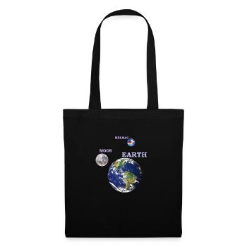 terre lune melmac 1 - Sac en tissu - noir - Devant