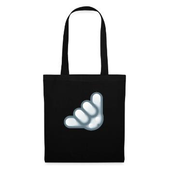 Smiley Hand Signal - Sac en tissu - noir - Devant