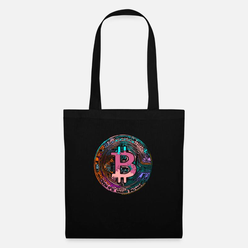 BITCOIN,crypto - Stoffbeutel - Schwarz