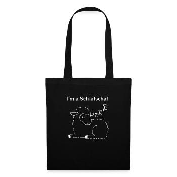 Ich bin ein Schafschaf - Stoffbeutel - Schwarz - Vorne
