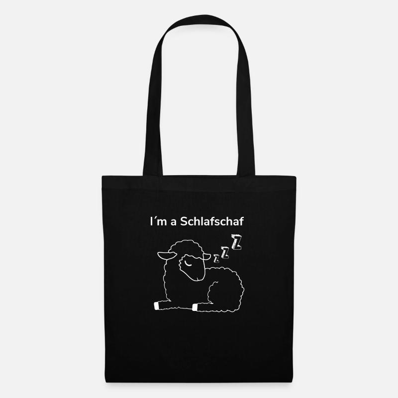 Ich bin ein Schafschaf - Stoffbeutel - Schwarz