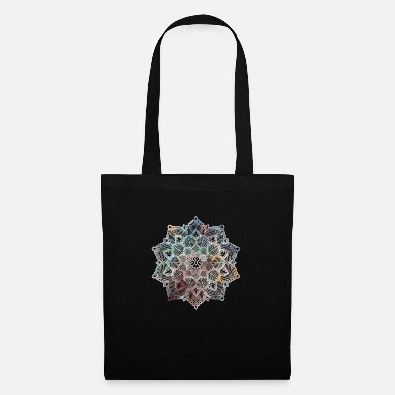 Mandala - Stoffbeutel - Schwarz