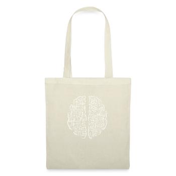 Cerveau gauche cerveau droit - Sac en tissu - nature - Devant