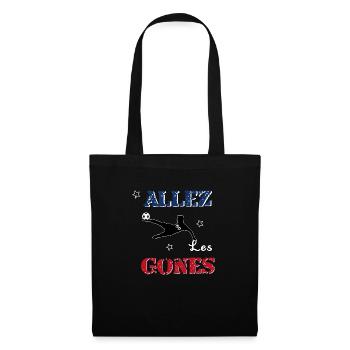 Allez les gones - Sac en tissu - noir - Devant