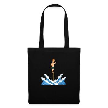 l'épreuve des poteaux - Sac en tissu - noir - Devant