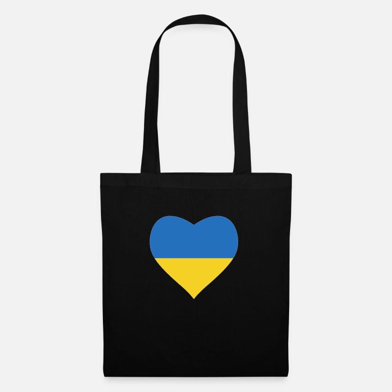 Ukraine - Stoffbeutel - Schwarz