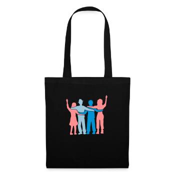 Friends Silhouette Team - Tote Bag - black - Front