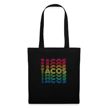 tacos - Stoffbeutel - Schwarz - Vorne