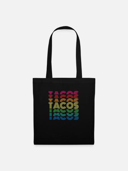 tacos - Stoffbeutel - Schwarz