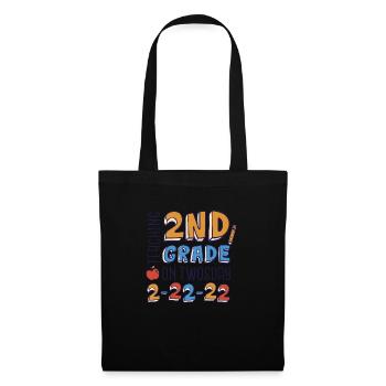 Teaching 2nd grade on twosday Teaching 2nd grade o - Stoffbeutel - Schwarz - Vorne