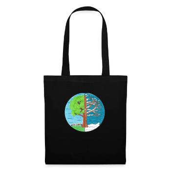 Summer and Winter - Sac en tissu - noir - Devant