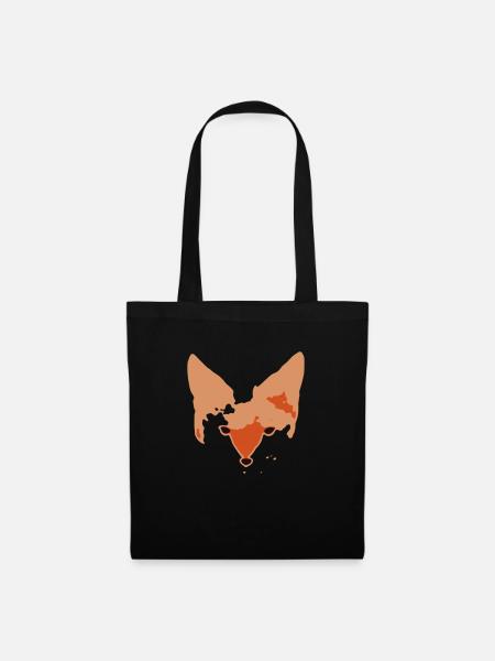 Sei ein Fuchs! - Stoffbeutel - Schwarz