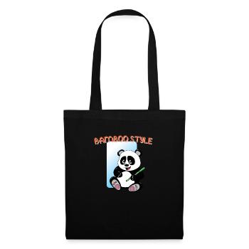 Panda Bamboo Style - Sac en tissu - noir - Devant