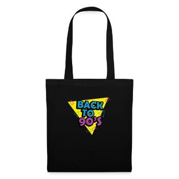 Proverbes des années 1990 Idée cadeau des années 90 - Sac en tissu - noir - Devant