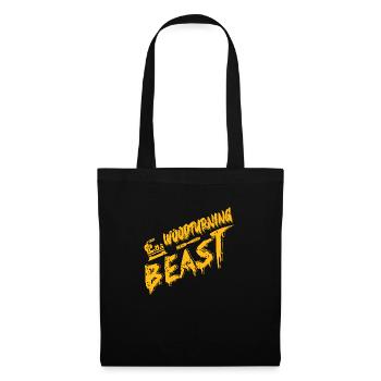 Woodturning BEAST Cool Retro Woodturner Designs - Tote Bag - black - Front