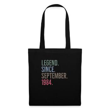 Legend Since September 1984 - Tote Bag - black - Front