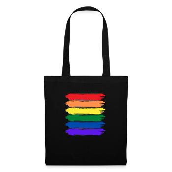 LGBTQIA+ Minimalistisch - Stoffbeutel - Schwarz - Vorne