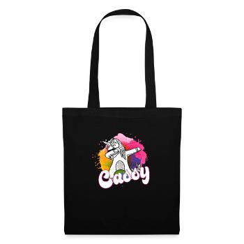 CASSY - Beautiful name with dabbing unicorn - Tote Bag - black - Front