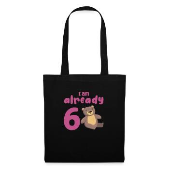 I am already 6 years old 6th birthday - Tote Bag - black - Front