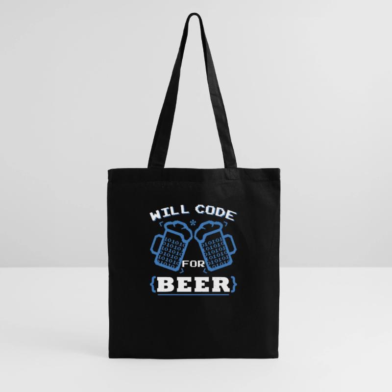 Will Code pour la bière | Codage du programmeur Sac en tissu