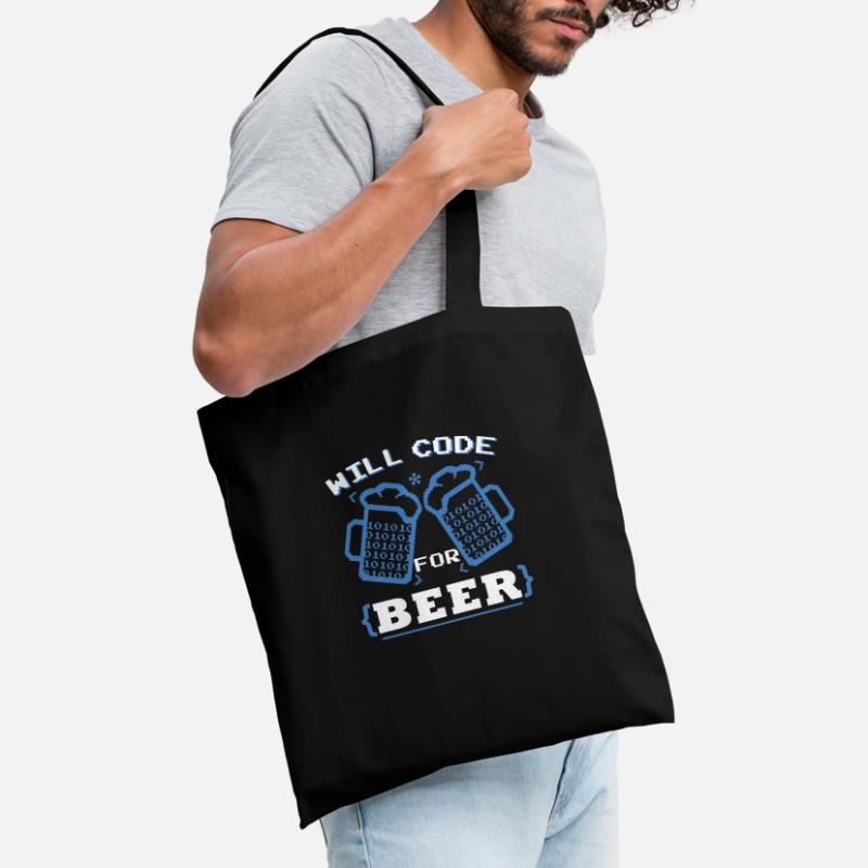 Will Code For Beer | Programmer Coding Tote Bag
