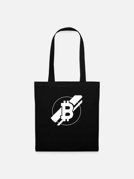 Bitcoin Trading Crypto Aktien - Stoffbeutel - Schwarz