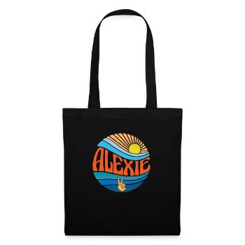 Alexie Shirt Vintage Sunset Alexie Groovy Tie Dye - Tote Bag - black - Front