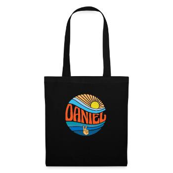 Daniel Chemise Vintage Coucher de soleil Daniel Groovy Tie Dye - Sac en tissu - noir - Devant