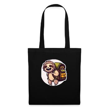 Hiking Sloth - Tote Bag - black - Front