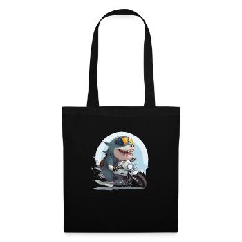 Roro the biker shark - Tote Bag - black - Front