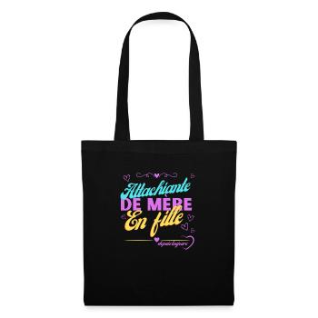 CADEAU pour Femme , Fête des Mères, Humour, coloré - Sac en tissu - noir - Devant