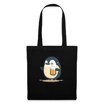 Amateur de bière incroyablement sucrée: petit pingouin - Sac en tissu - noir - Devant