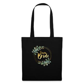 Chemises de mariée de l’équipe - Sac en tissu - noir - Devant