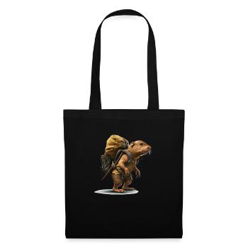 Mole rat on tour as an outdoor adventurer - Tote Bag - black - Front