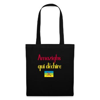 Amazighs qui déchire - Sac en tissu - noir - Devant