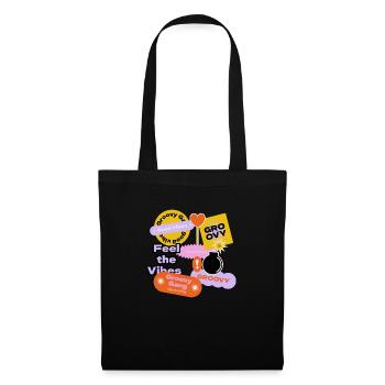Vibe with groovy style - Tote Bag - black - Front