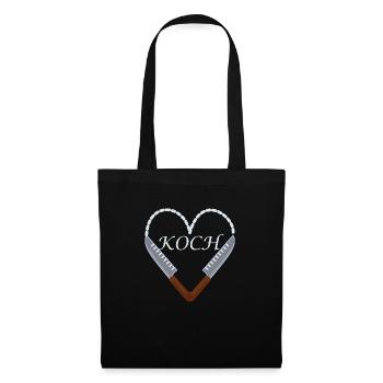 Koch - Stoffbeutel - Schwarz - Vorne