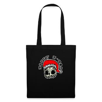 Joyeux Skullmas Noël crâne Noël - Sac en tissu - noir - Devant