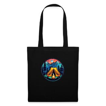 Camping & Campfire - Tote Bag - black - Front