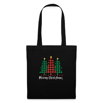 Weihnachten Christmas Vintage Heiligabend Spruch - Stoffbeutel - Schwarz - Vorne