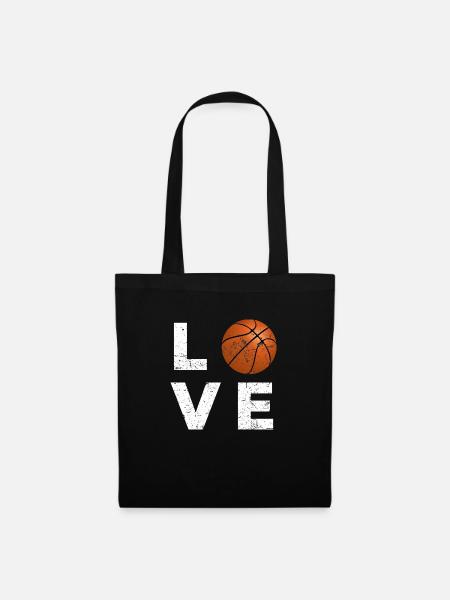 Basketball-Liebe - Stoffbeutel - Schwarz