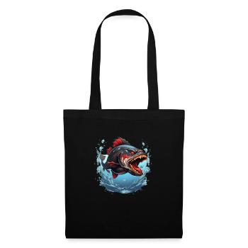 Piranha Fish for Anglers - Tote Bag - black - Front