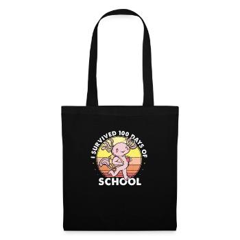 I Survived 100 Days Of School Is Alotl School - Tote Bag - black - Front