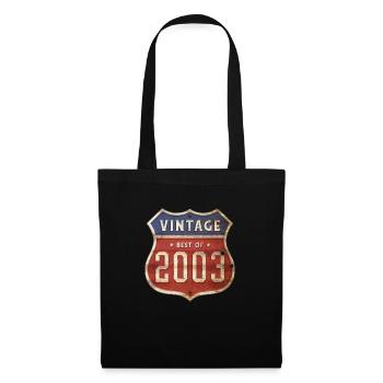 21 Years Old Vintage 2003 Limited Edition 21st - Tote Bag - black - Front