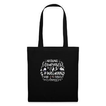 Rien n’est comparable à une femme qui aime les animaux - Sac en tissu - noir - Devant